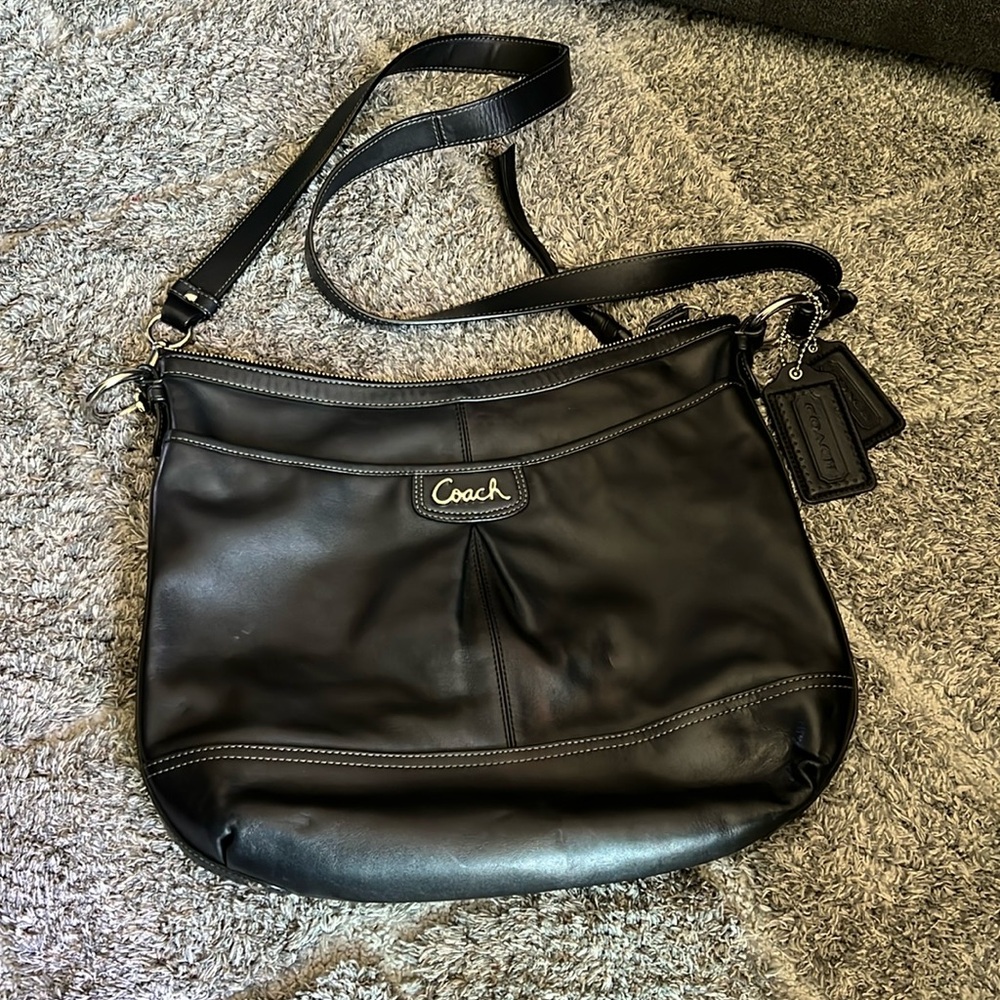 Classic Coach leather hobo